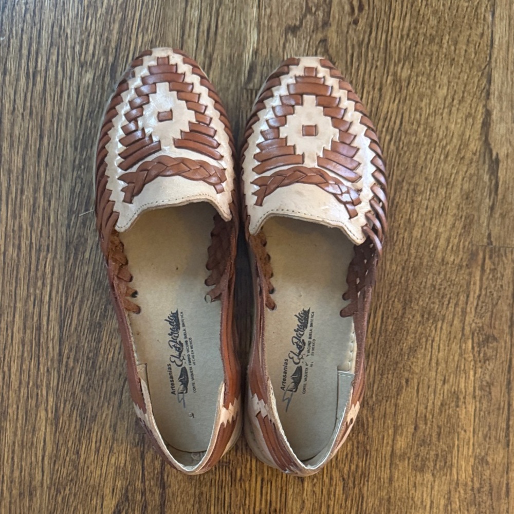 Brown Leather Women Shoes